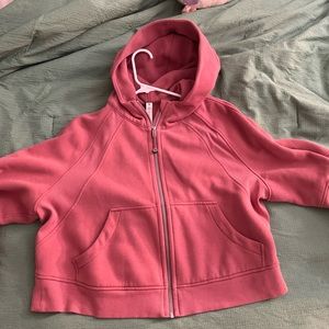 Lululemon Oversized Full zip scuba in brier rose
